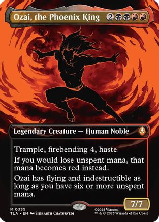{@@ TLA R} Ozai, the Phoenix King (0335) (Borderless) [Avatar: The Last Airbender] [TLA 335]