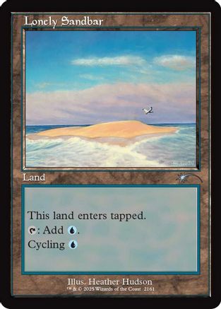 {C} Lonely Sandbar (Retro Frame) [SLD 2161]