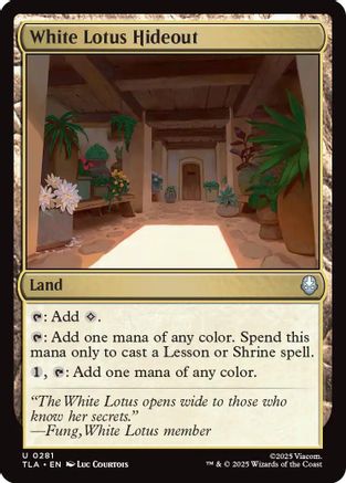{@@ TLE C} White Lotus Hideout [Avatar: The Last Airbender] [TLA 281]