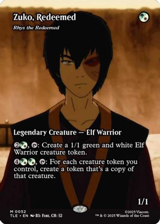 {@@ TLE R} Zuko, Redeemed - Rhys the Redeemed (Borderless) [Avatar: The Last Airbender: Eternal-Legal] [TLE 052]