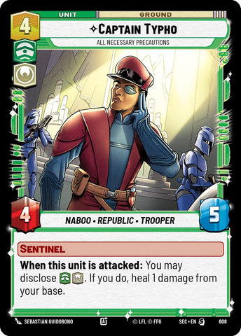 Captain Typho - All Necessary Precautions (Foil) (608) (608) [Secrets of Power]