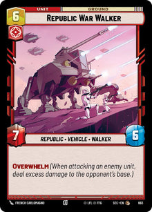 Republic War Walker (683) (Foil) (683) [Secrets of Power]