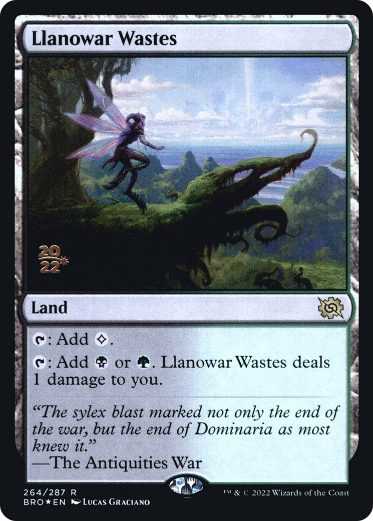 {R} Llanowar Wastes [The Brothers' War: Prerelease Promos][PR BRO 264]