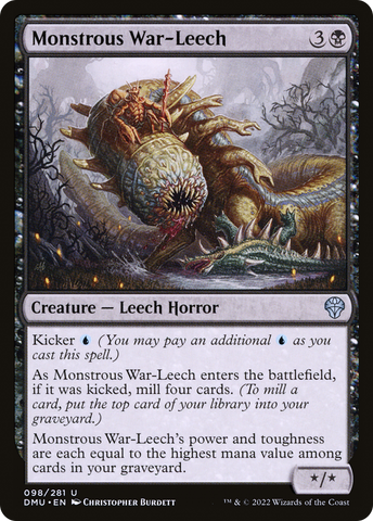 {C} Monstrous War-Leech [Dominaria United][DMU 098]