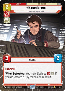 Karis Nemik - Freedom is a Pure Idea (Hyperspace Foil) (904) (904) [Secrets of Power]