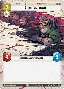 Crait Veteran (1007) (Hyperspace Foil) (1007) [Secrets of Power]