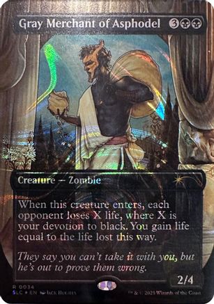 Gray Merchant of Asphodel (Halo Foil) [SLC-034]  Foil