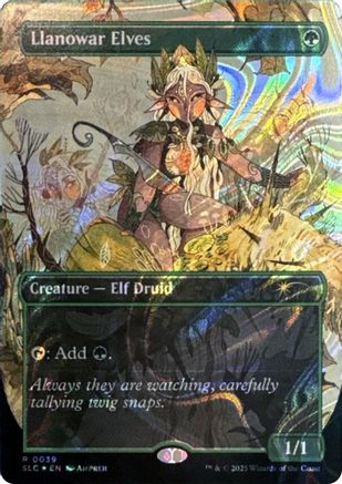 Llanowar Elves (Halo Foil) [SLC-039]  Foil