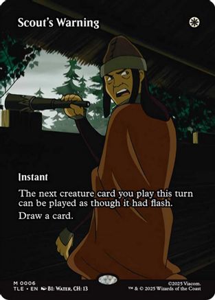 {@@ TLE R} Scout's Warning (Borderless) [Avatar: The Last Airbender: Eternal-Legal] [TLE 006]