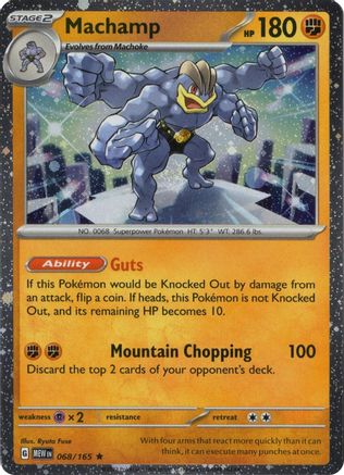 [PKM] Machamp 068/165 (Cosmos Holo) [Miscellaneous Cards]