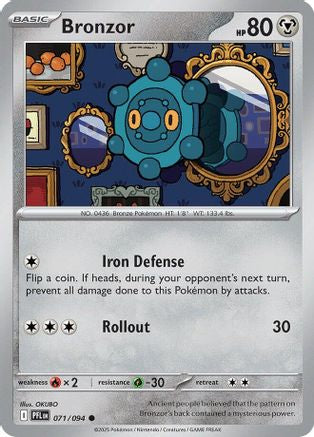 [PKM] Bronzor (071/094) [Mega Evolution: Phantasmal Flames]