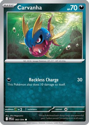[PKM] Carvanha (060/094) [Mega Evolution: Phantasmal Flames]
