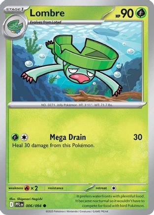[PKM] Lombre (006/094) [Mega Evolution: Phantasmal Flames]