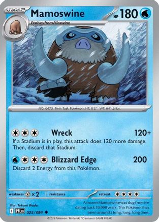 [PKM] Mamoswine (025/094) [Mega Evolution: Phantasmal Flames]