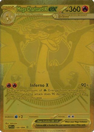 [PKM] Mega Charizard X ex (130/094) [Mega Evolution: Phantasmal Flames]