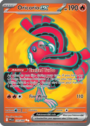 [PKM] Oricorio ex (110/094) [Mega Evolution: Phantasmal Flames]