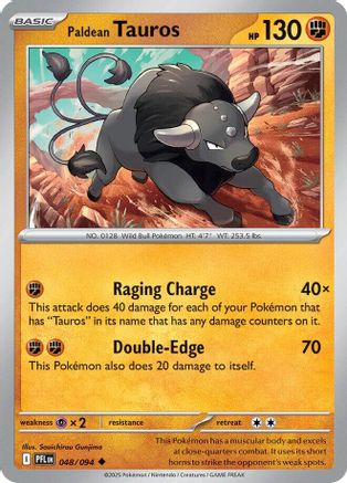 [PKM] Paldean Tauros (048/094) [Mega Evolution: Phantasmal Flames]