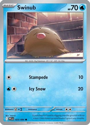 [PKM] Swinub (023/094) [Mega Evolution: Phantasmal Flames]
