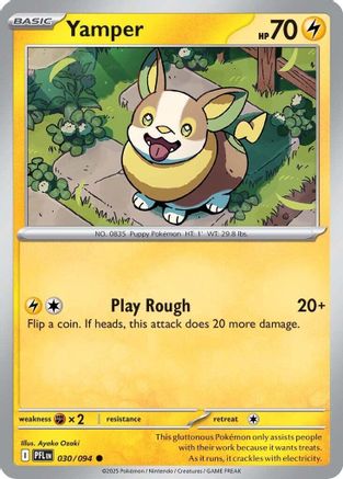 [PKM] Yamper (030/094) [Mega Evolution: Phantasmal Flames]