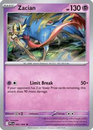 [PKM] Zacian (045/094) [Mega Evolution: Phantasmal Flames]