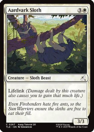{@@ TLE C} Aardvark Sloth (0267) [Avatar: The Last Airbender: Eternal-Legal] [TLE 267]