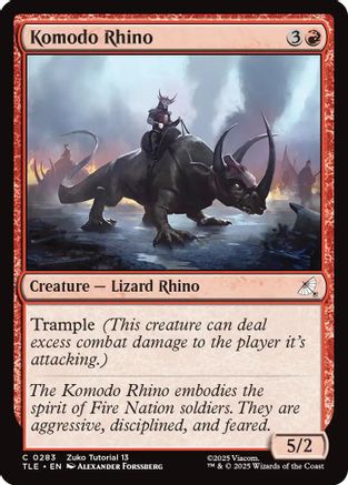 {@@ TLE C} Komodo Rhino (0283) [Avatar: The Last Airbender: Eternal-Legal] [TLE 283]