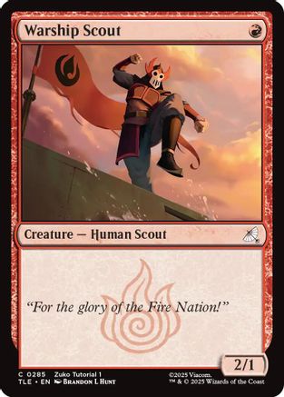 {@@ TLA C} Warship scout (0285) [Avatar: The Last Airbender: Eternal-Legal] [TLE 285]