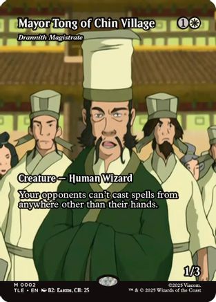 {@@ TLE R} Mayor Tong of Chin Village - Drannith Magistrate (Borderless) [Avatar: The Last Airbender: Eternal-Legal] [TLE 002]