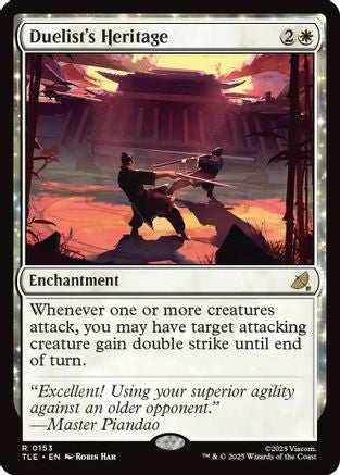 {@@ TLE R} Duelist's Heritage [Avatar: The Last Airbender: Eternal-Legal] [TLE 153]