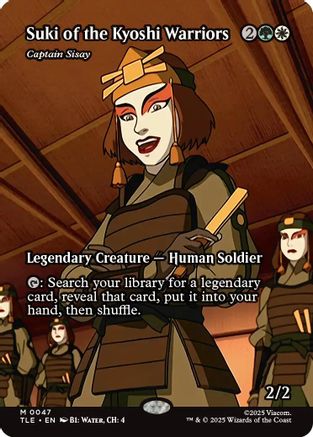{@@ TLE C} Suki of the Kyoshi Warriors - Captain Sisay (Borderless) [Avatar: The Last Airbender: Eternal-Legal] [TLE 047]