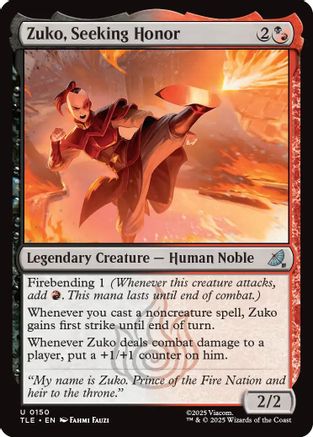 {@@ TLE C} Zuko, Seeking Honor [Avatar: The Last Airbender: Eternal-Legal] [TLE 150]