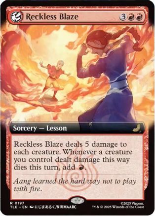 {@@ TLE R} Reckless Blaze (Extended Art) [Avatar: The Last Airbender: Eternal-Legal] [TLE 197]