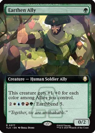 {@@ TLA R} Earthen Ally (Extended Art) [Avatar: The Last Airbender] [TLA 377]