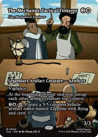 {@@ TLE R} The Mechanist, Tactical Tinkerer - Lita, Mechanical Engineer (Borderless) [Avatar: The Last Airbender: Eternal-Legal] [TLE 004]