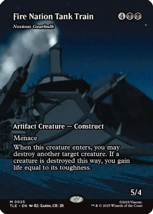 {@@ TLE R} Noxious Gearhulk - Fire Nation Tank Train (Borderless) [Avatar: The Last Airbender: Eternal-Legal] [TLE 025]