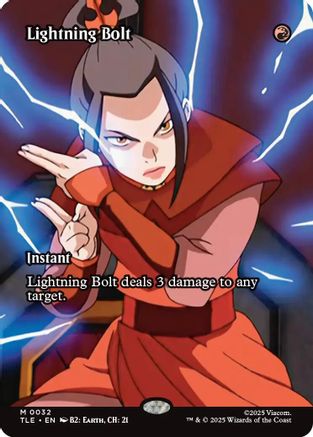 {@@ TLE R} Lightning Bolt (Borderless) [Avatar: The Last Airbender: Eternal-Legal] [TLE 032]