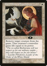 {O} Swords to Plowshares (4th Place) (Oversized) [Oversize Cards][OVR ARE NULL]