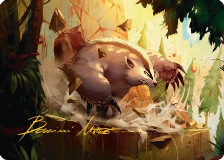 {A} Badgermole Art Card (Gold-Stamped Signature) [Avatar: The Last Airbender Art Series] [TLAA 012]