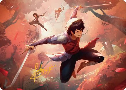 {A} Jet, Freedom Fighter Art Card (Gold-Stamped Signature) [Avatar: The Last Airbender Art Series] [TLAA 022]
