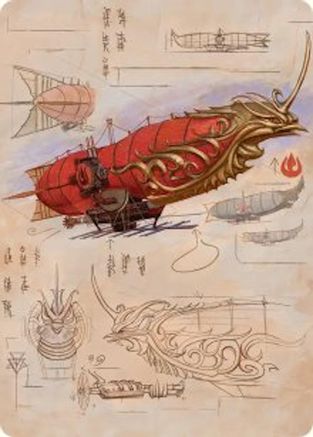 {A} Phoenix Fleet Airship Art Card [Avatar: The Last Airbender Art Series] [TLAA 035]