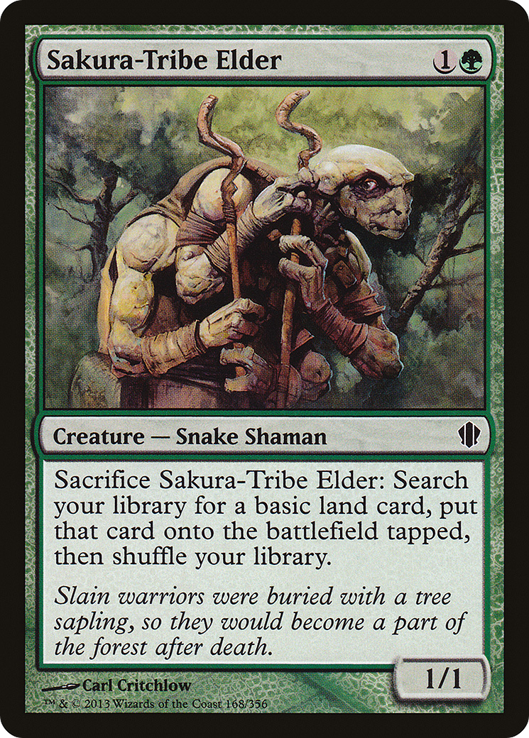 {C} Sakura-Tribe Elder [Commander 2013][C13 168]