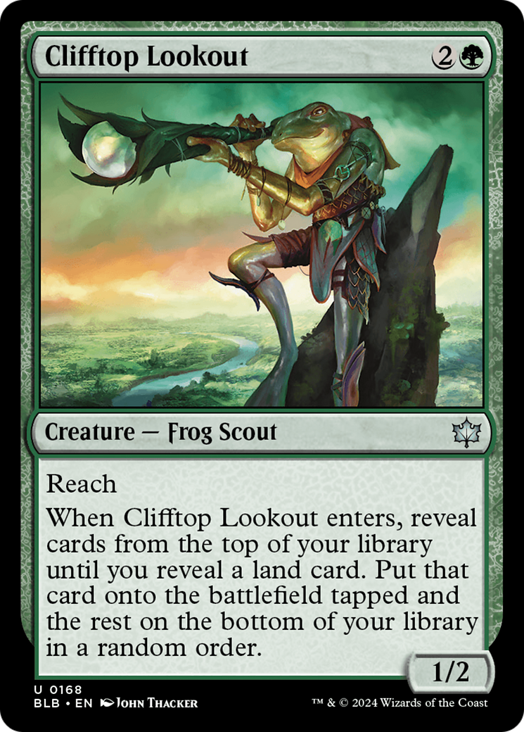 {@C} Clifftop Lookout [Bloomburrow][BLB 168]