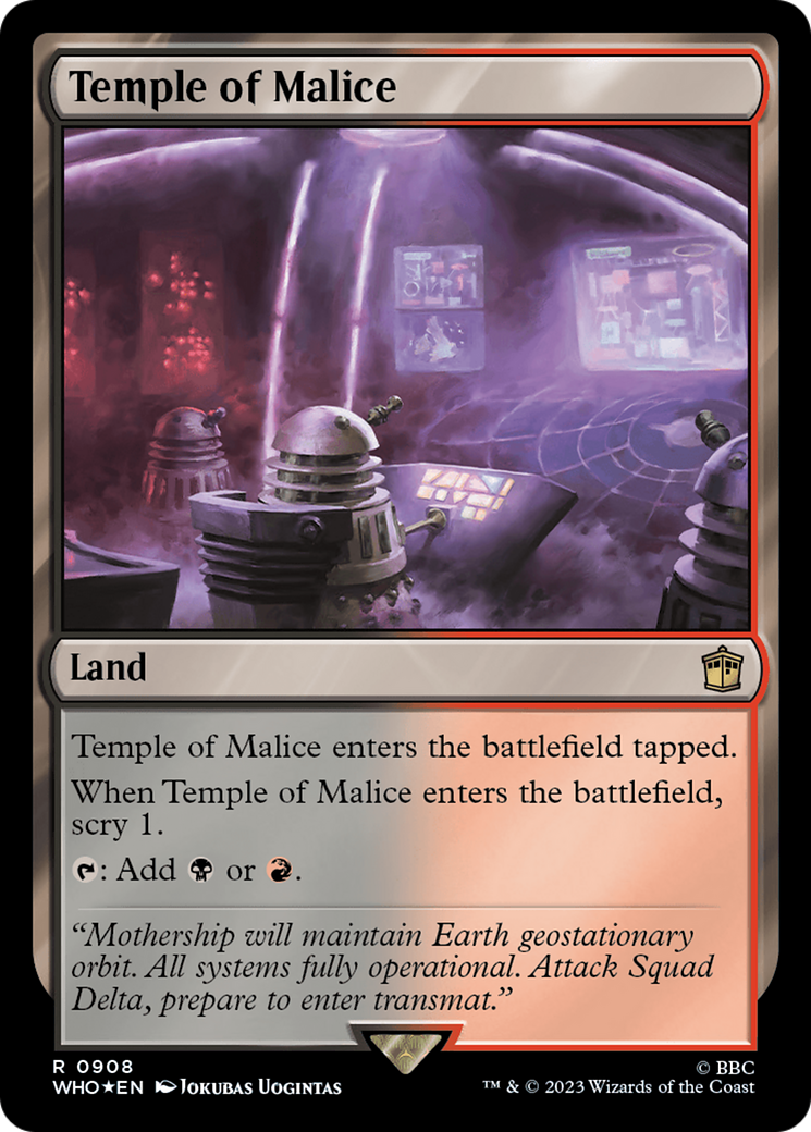 {R} Temple of Malice (Surge Foil) [Doctor Who][WHO 908]