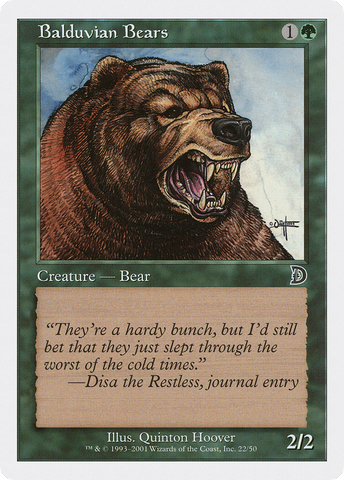 {C} Balduvian Bears [Deckmasters][DKM 022]