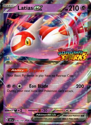 Latias ex (Surging Sparks) - 76/191 [Miscellaneous Cards & Products] Holofoil