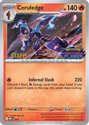 [PKM] Ceruledge (014) (Prerelease) (Staff) [Mega Evolution Promo]