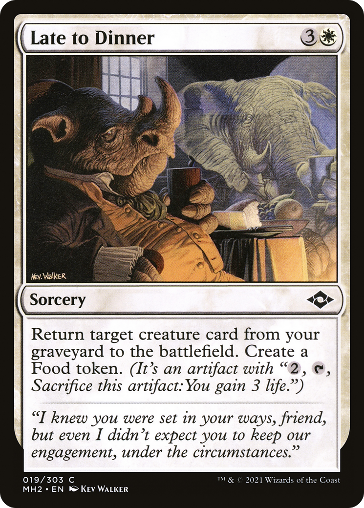 {C} Late to Dinner (Foil) [Modern Horizons 2] [MH2 019]