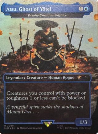 {R} Atsu, Ghost of Yotei - Tetsuko Umezawa, Fugitive (Rainbow Foil) (Foil) [SLD 7055]