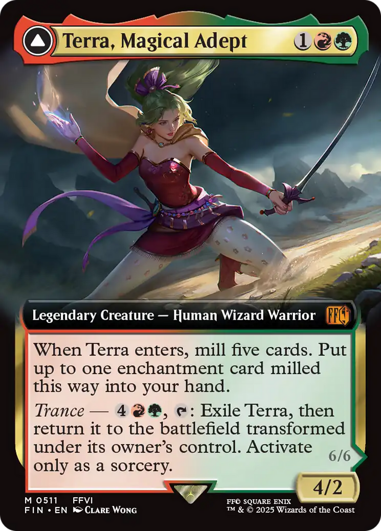 {@@FIN R} Terra, Magical Adept // Esper Terra (Extended Art) [FINAL FANTASY][FIN 511]