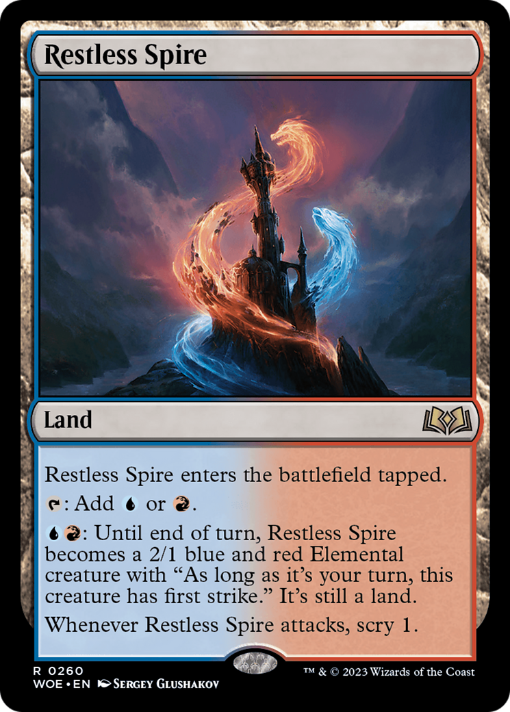 {@R} Restless Spire [Wilds of Eldraine][WOE 260]
